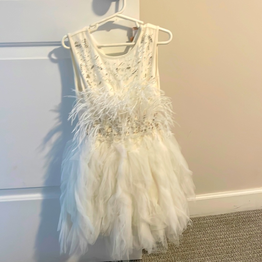 Tutu du monde girls winter princess dress size 6 white